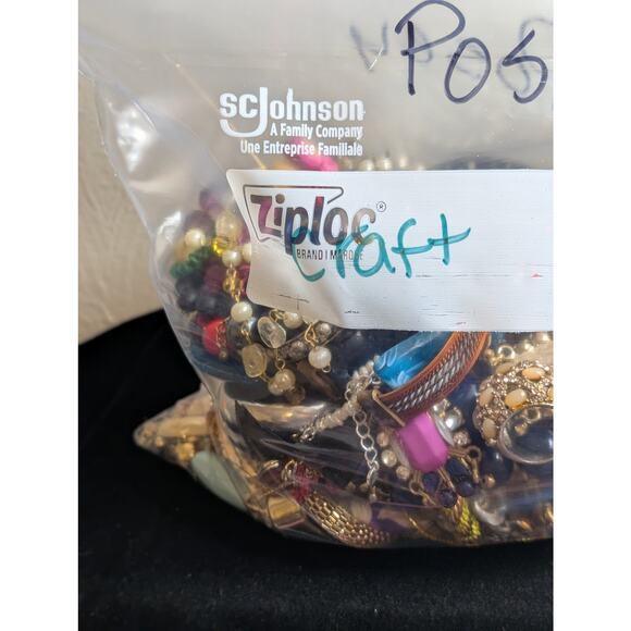 Jewelry Lot Posey Repurpose Bag 4 Plus Lbs Beads/Craft/Repurpose Pieces - Picture 7 of 8